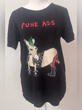 Unfortunate Portrait Graphic print Punk Ass womens T-shirt *Original artwork
